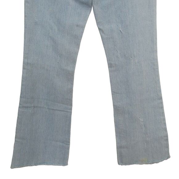 Seven7 Boot Cut Jeans Size 28 Low Rise Distressed Light Wash - Picture 6 of 9